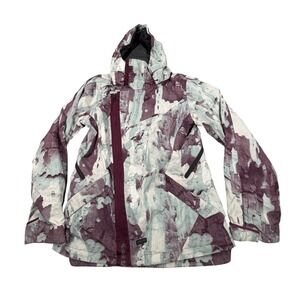 Oakley Vintage Snowboard Jacket Womens Medium Liquid Camo Thinsulate Loose Fit